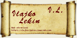 Vlajko Lekin vizit kartica